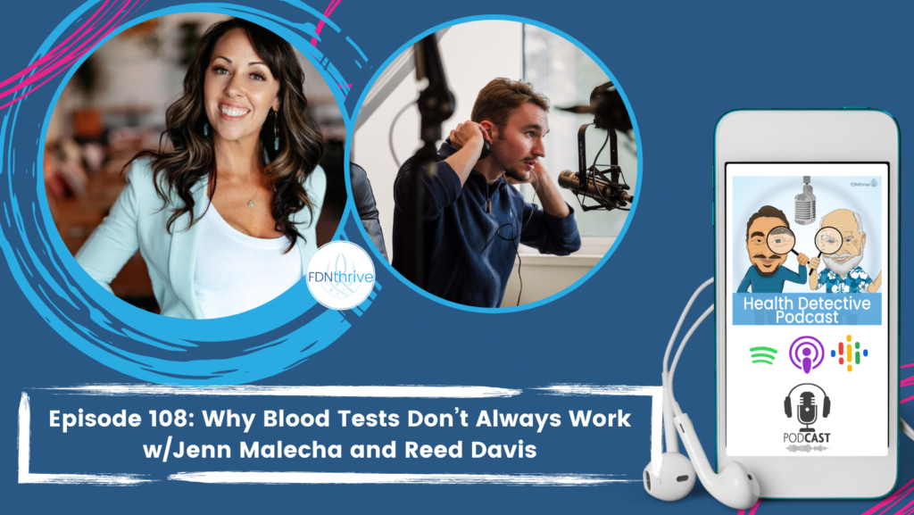 HORIZONTAL COVER PHOTO FOR EPISODE 108, JENN MALECHA, FDNthrive, Health Detective Podcast