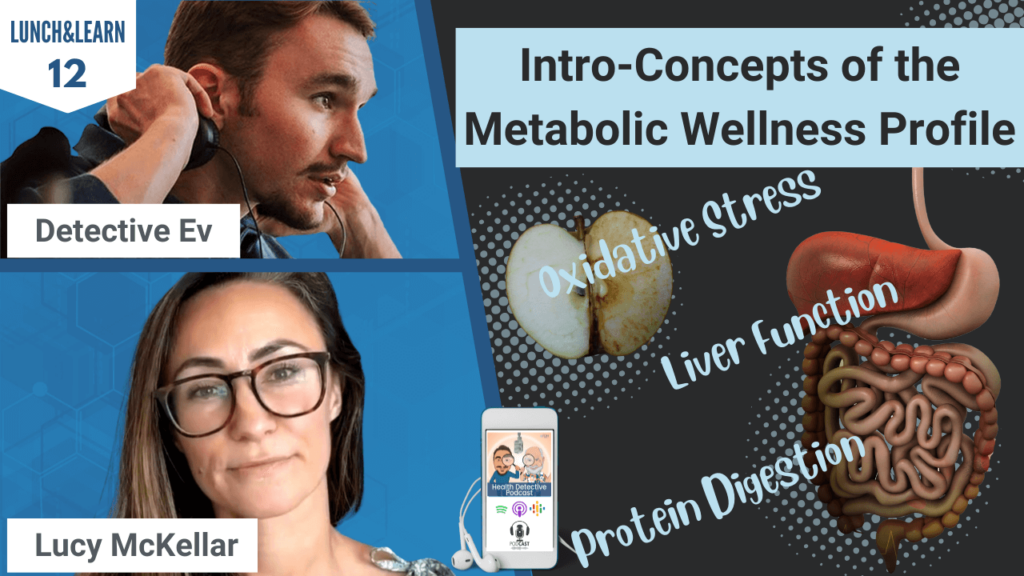 INTRO-CONCEPTS OF THE METABOLIC WELLNESS PROFILE, MWP, FLUIDS IQ, LABS, FUNCTIONAL LABS, OXIDATIVE STRESS, LIVER FUNCTION, PROTEIN DIGESTION, LUNCH&LEARN, DETECTIVE EV, LUCY MCKELLAR, FDN, FDNTRAINING, HEALTH, HEALTH TIPS, METABOLIC HEALTH